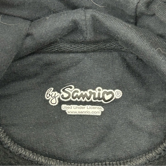 Sanrio Hello Kitty Pumpkin Spice & Everything Nice Black Hoodie Sweatshirt Sz S - Picture 3 of 6